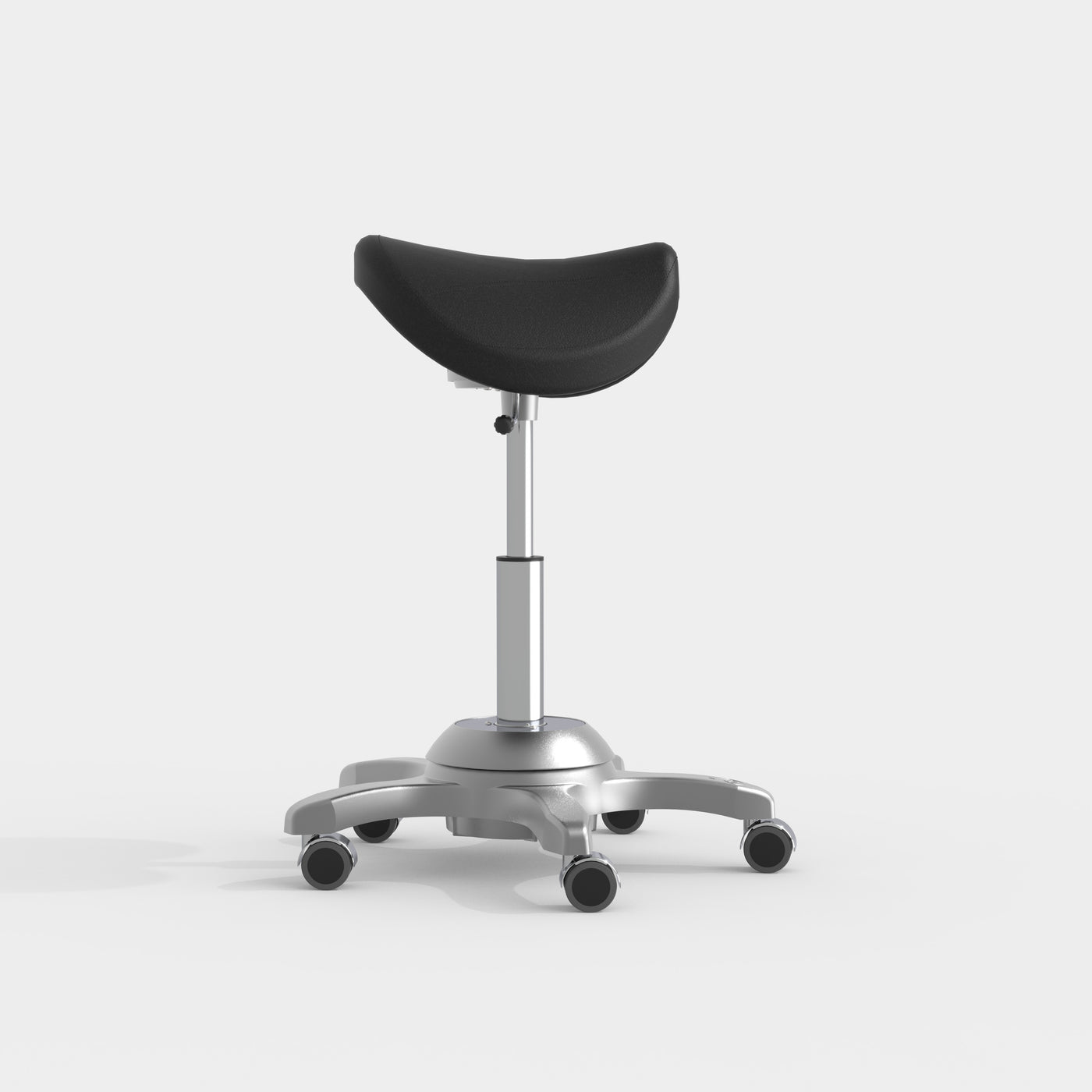 Sit-i Care zadelkruk in zwart, zijaanzicht